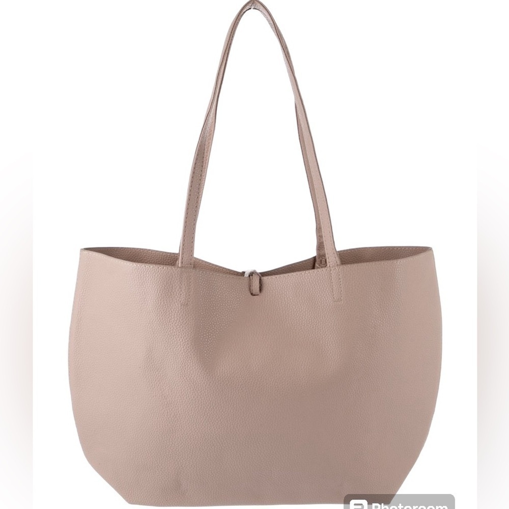 BADGLEY MISCHKA Decorative Chain Tote Bag_~Taupe - Picture 3 of 6